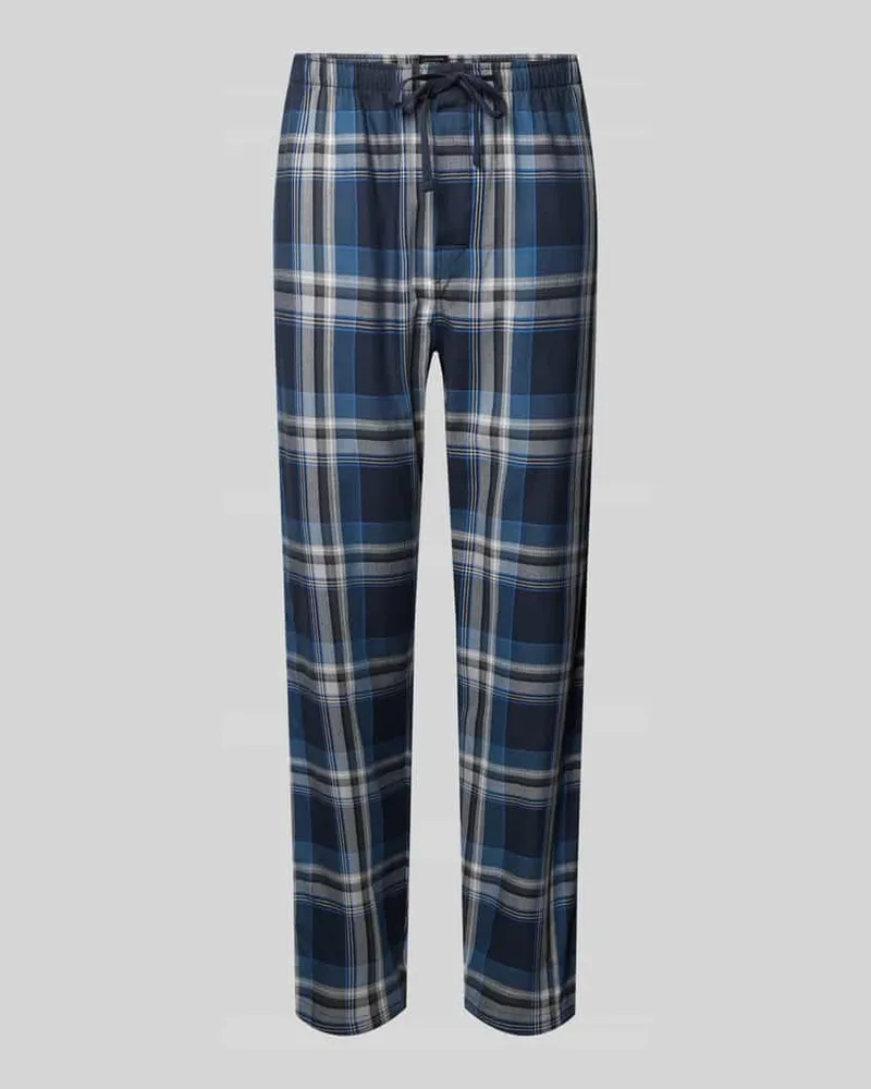 Schiesser Pyjama-Hose mit Eingrifftaschen Dunkelblau