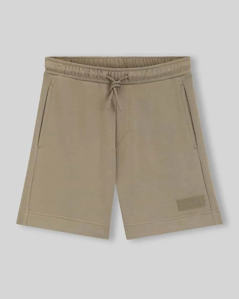 HUGO BOSS Regular Fit Sweatshorts aus Baumwoll-Mix Modell 'JT_SHORTS Sand