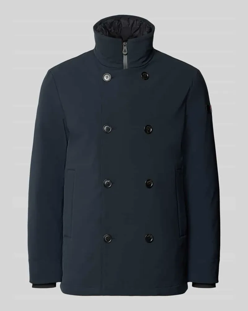 Peuterey Regular Fit Jacke mit Knopfverschluss Modell 'MILITAO Marine