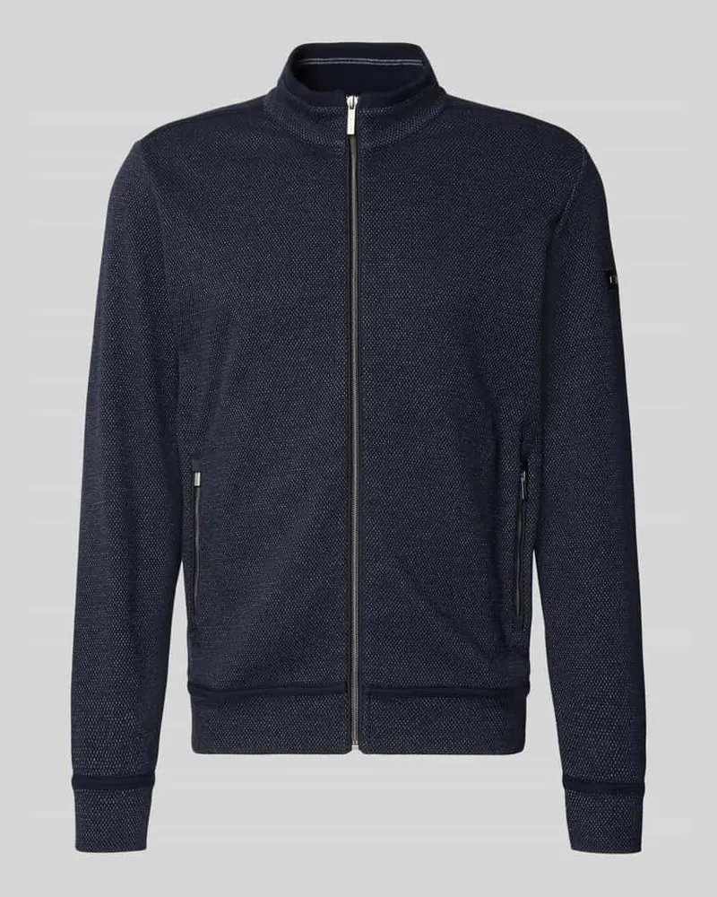 Bugatti Sweatjacke mit Stehkragen 