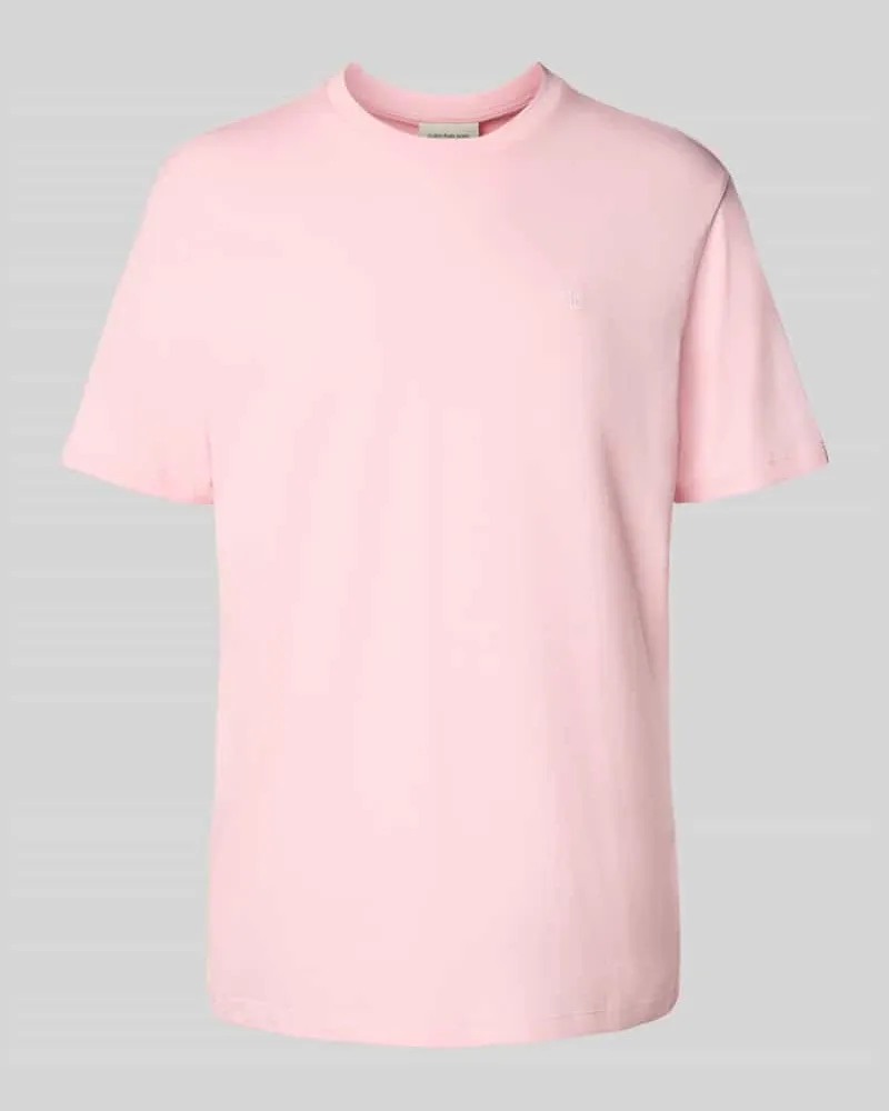 Calvin Klein T-Shirt mit geripptem Rundhalsausschnitt 