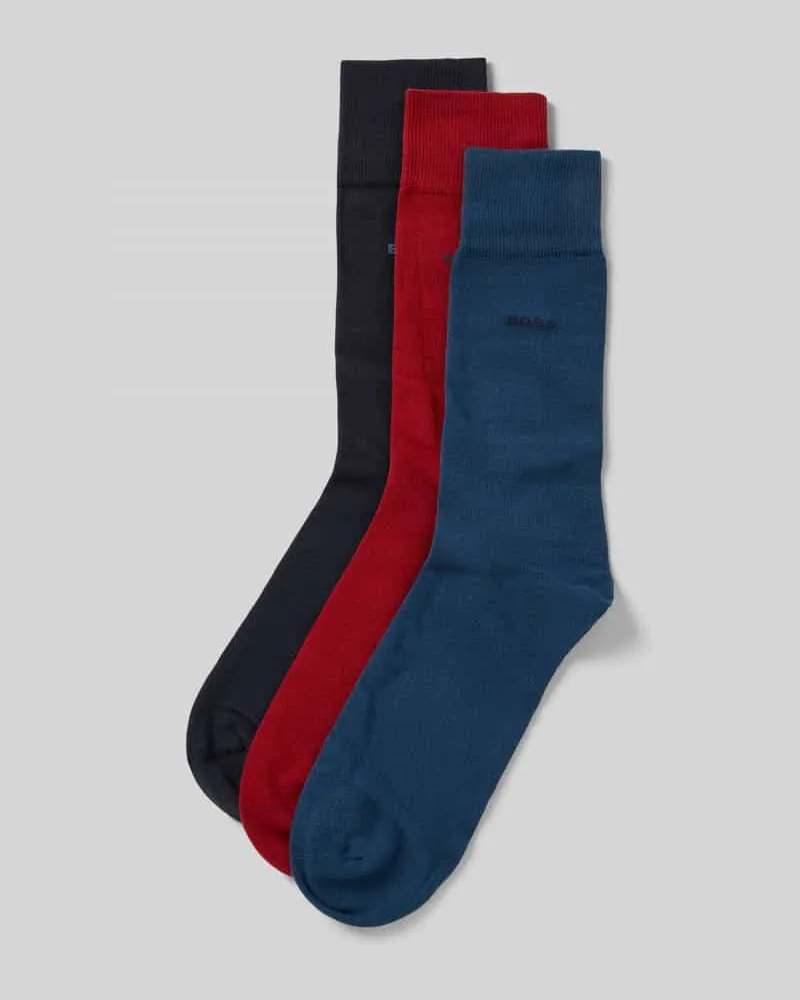 HUGO BOSS Socken aus Baumwoll-Mix im 3er-Pack Bordeaux