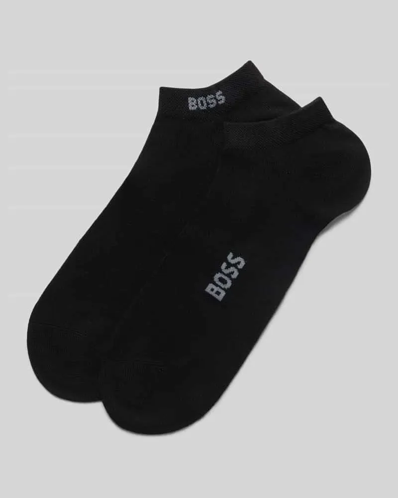 HUGO BOSS Füsslinge aus Viskose-Mix Modell 'CHRIS Black