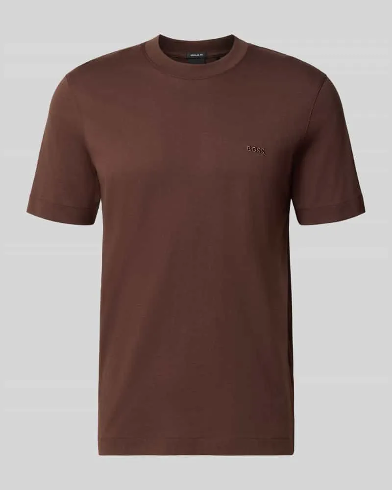 HUGO BOSS T-Shirt mit Rundhalsausschnitt Dunkelbraun