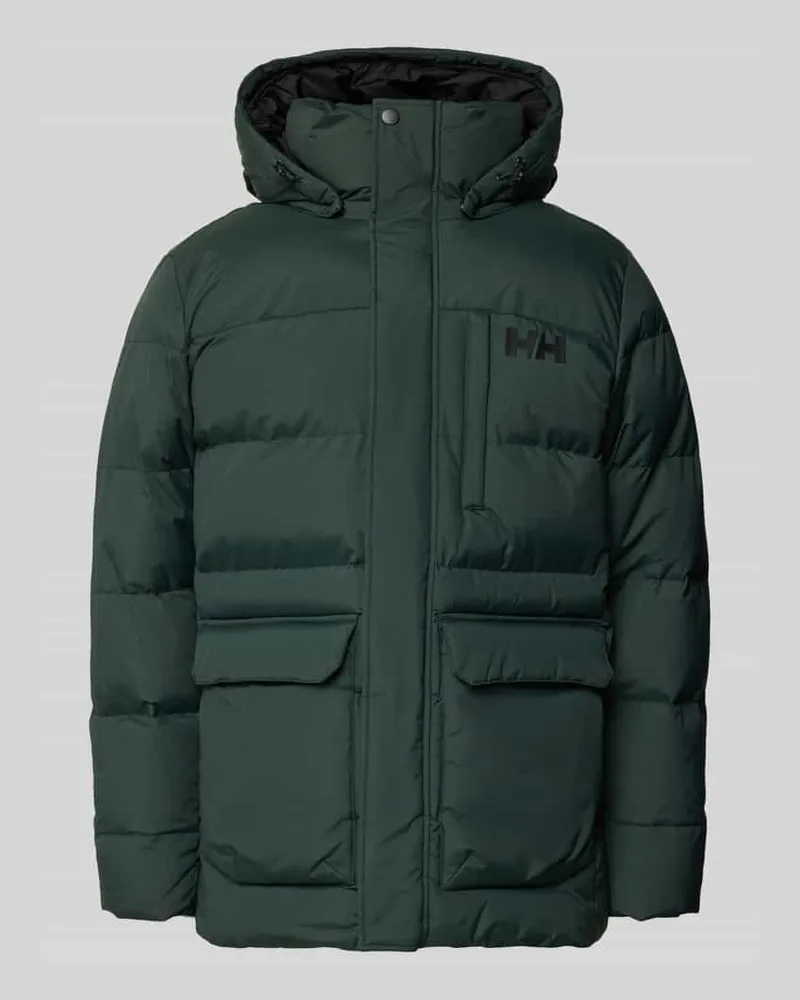 Helly Hansen Parka mit Logo und Pattentaschen Modell 'VARDO Oliv