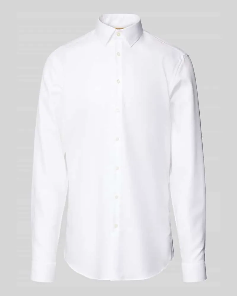 JAKE*S Slim Fit Business-Hemd mit extra langem Arm 