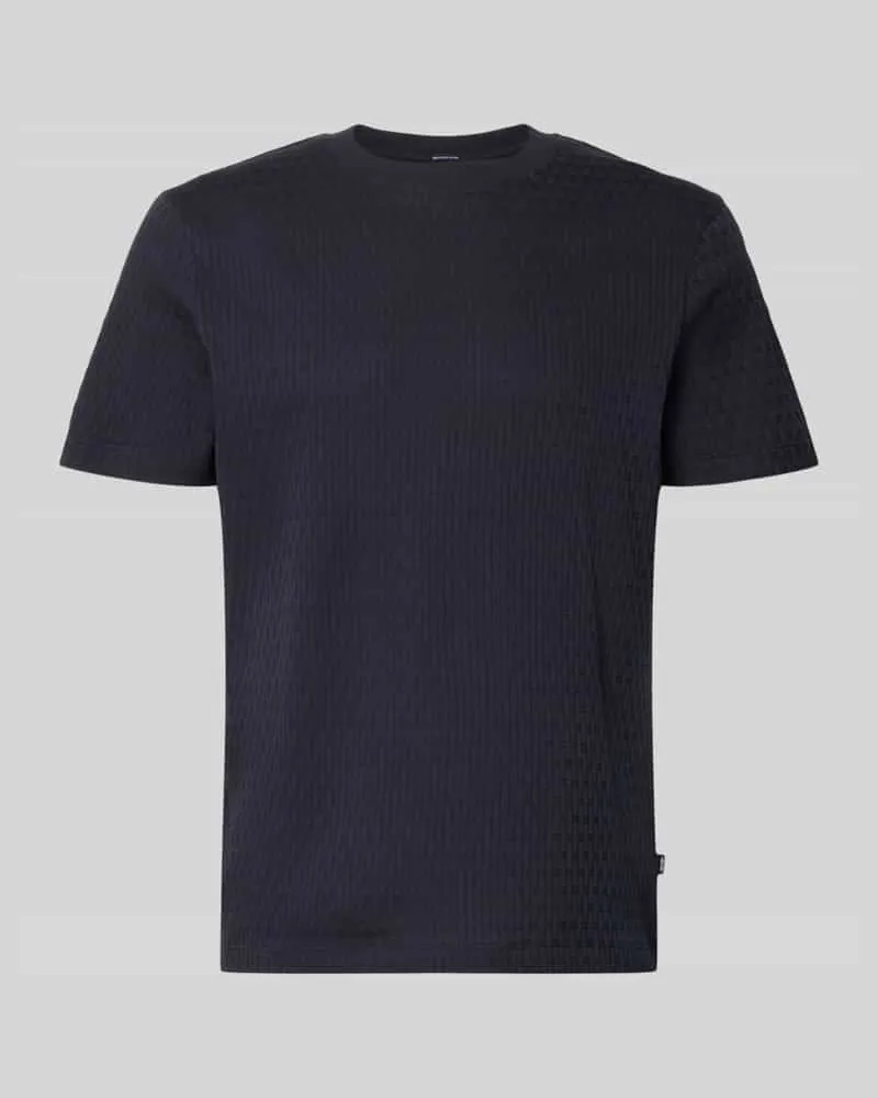 JOOP! T-Shirt mit Strukturmuster Modell 'Raulos Blau