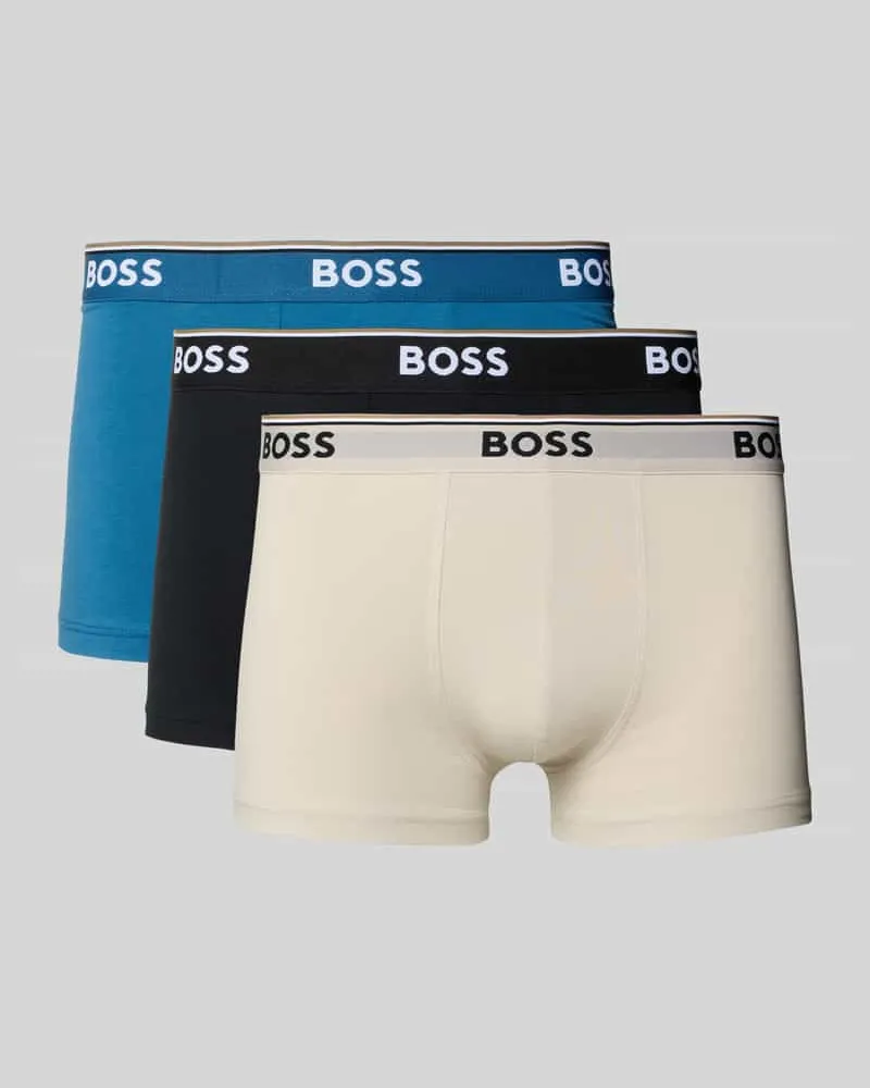 HUGO BOSS Trunks aus Baumwoll-Mix im 3er-Pack Modell 'TRUNK 3P POWER Beige