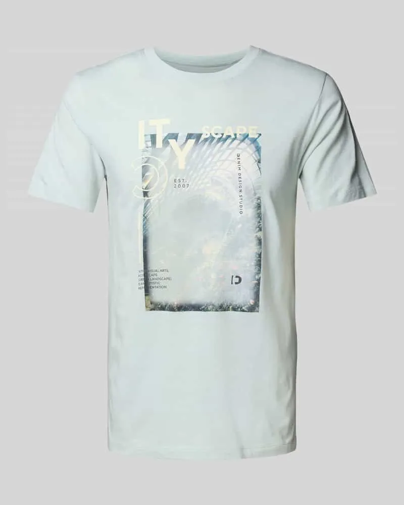 Tom Tailor Regular Fit T-Shirt aus reiner Baumwolle Mint