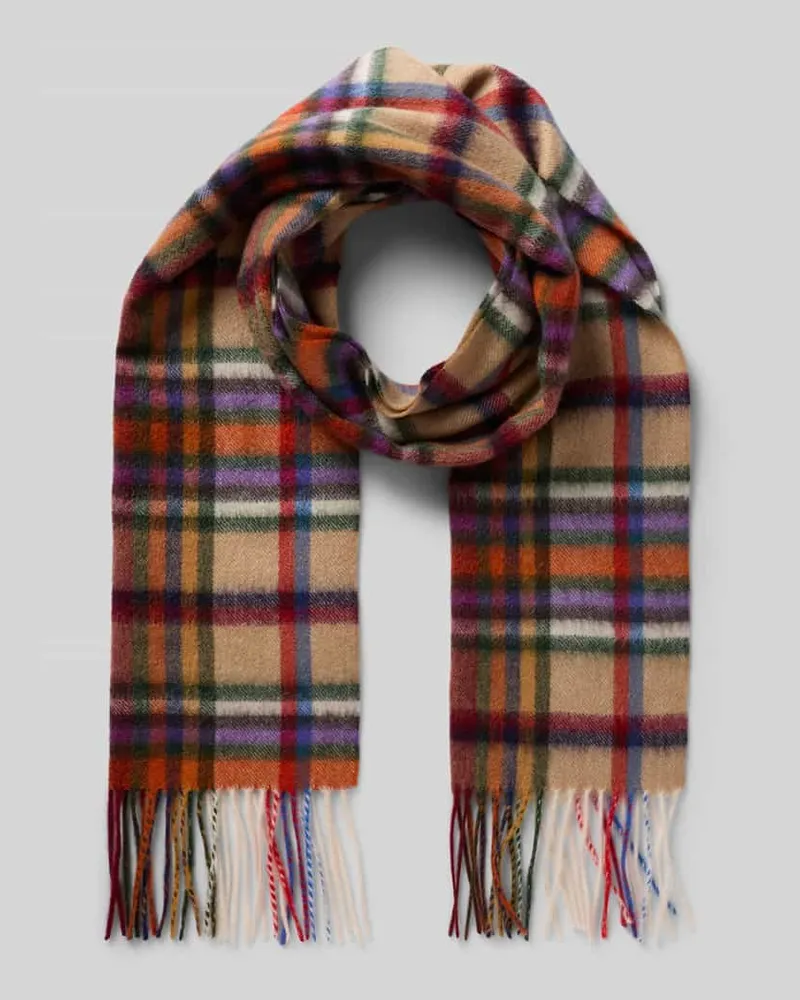 Ascot Wollschal mit Kaschmir-Anteil Bleu