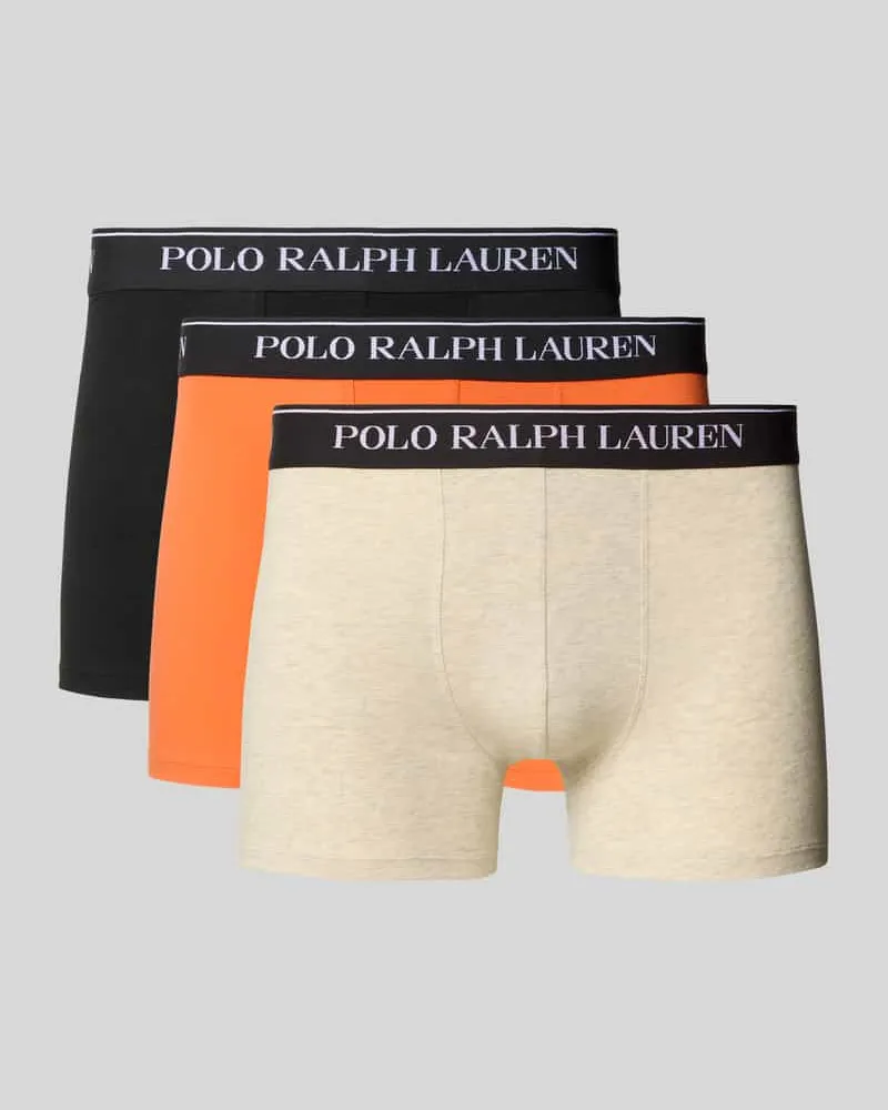 Ralph Lauren Trunks mit elastischem Logo-Bund im 3er-Pack Rot
