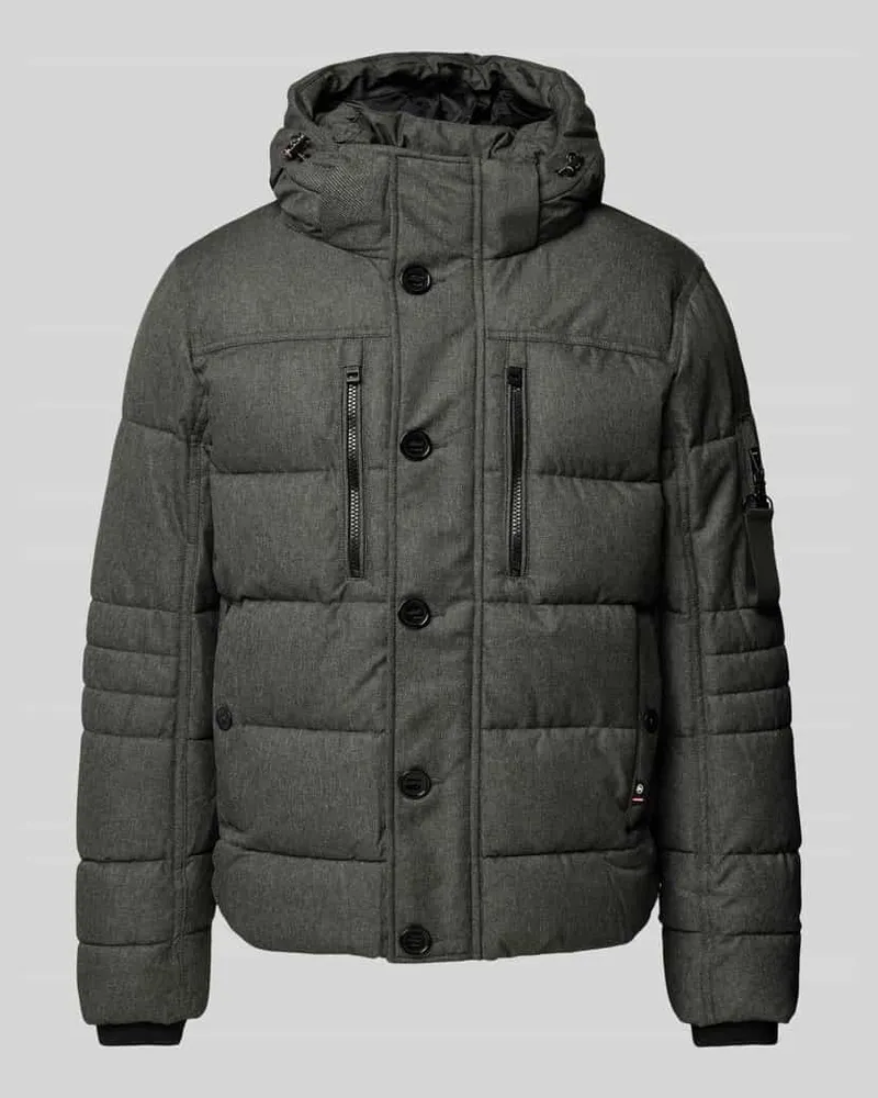Tom Tailor Regular Fit Steppjacke mit abnehmbarer Kapuze 