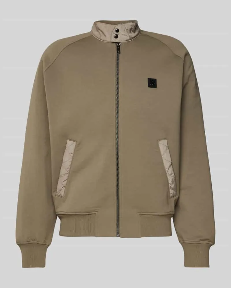 HUGO BOSS Sweatjacke mit Stehkragen Modell 'Silver Stack 