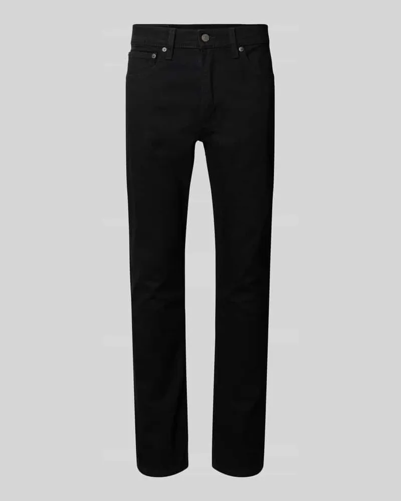 Levi's Slim Fit Jeans aus Baumwoll-Mix mit Logo-Patch Modell '515 Black