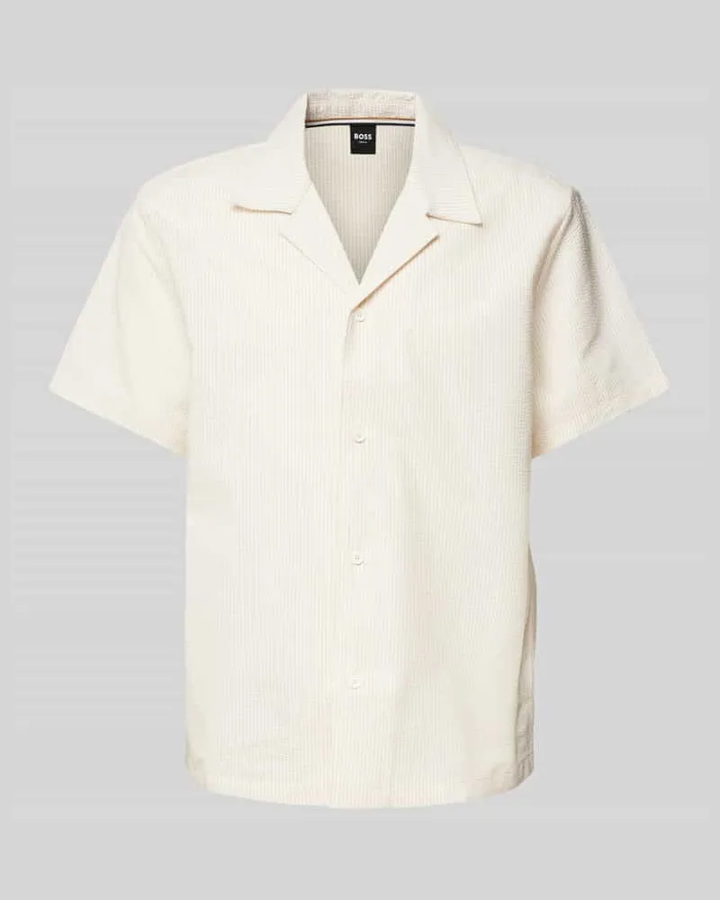 HUGO BOSS Regular Fit Freizeithemd mit 1/2-Arm Modell 'Velvetfish 