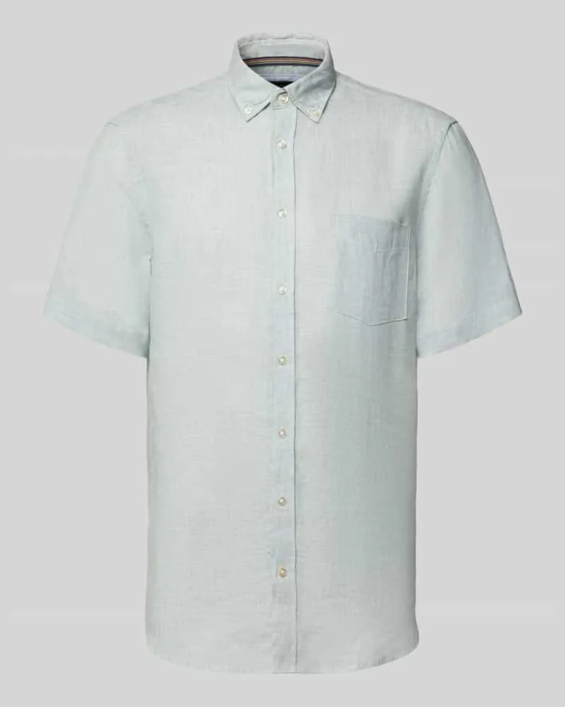 Christian Berg Regular Fit Freizeithemd aus Leinen Schilf