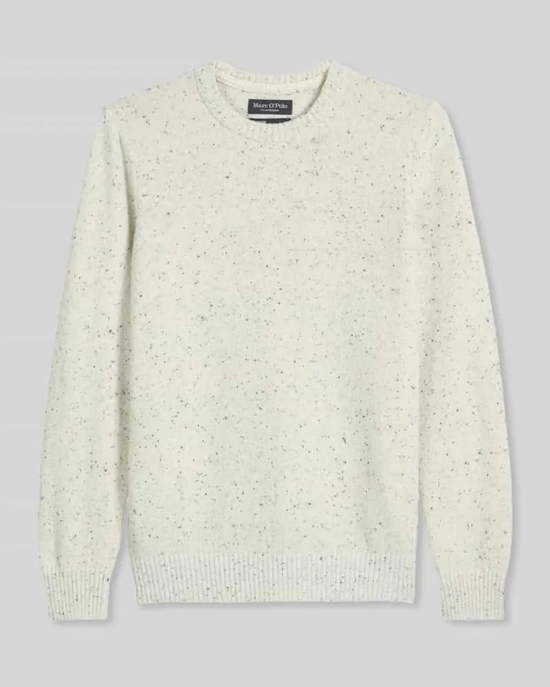 Marc O'Polo Regular Fit Strickpullover aus Woll-Mix Offwhite