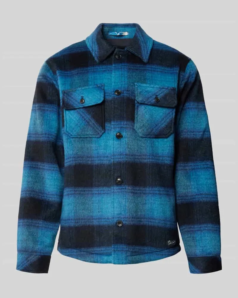 Scotch&Soda Regular Fit Hemdjacke mit Brusttaschen Marine