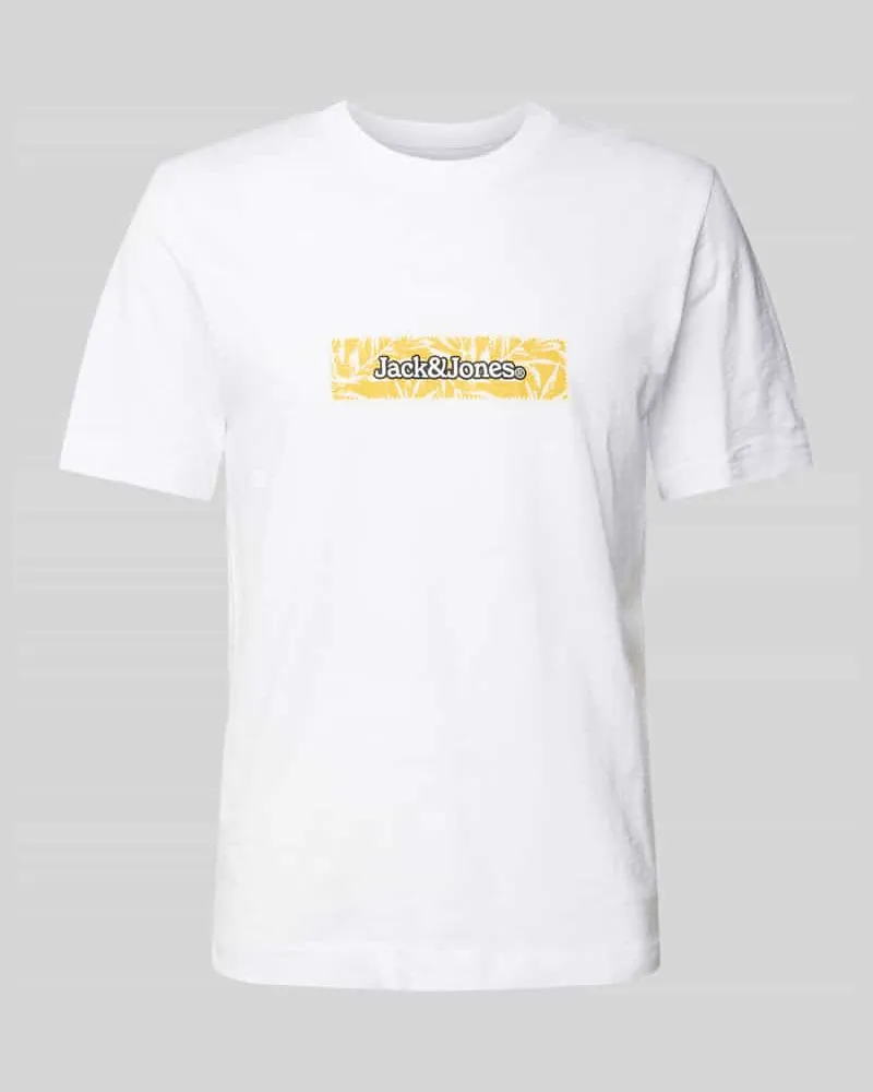 Jack & Jones T-Shirt mit Label-Print Modell 'SPLIT 