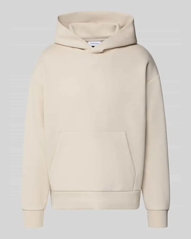 Jack & Jones Relaxed Fit Hoodie mit Baumwoll-Anteil Modell 'Barron Offwhite