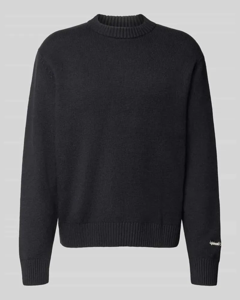 Jack & Jones Strickpullover mit Label-Stitching Modell 'NORREBRO Black