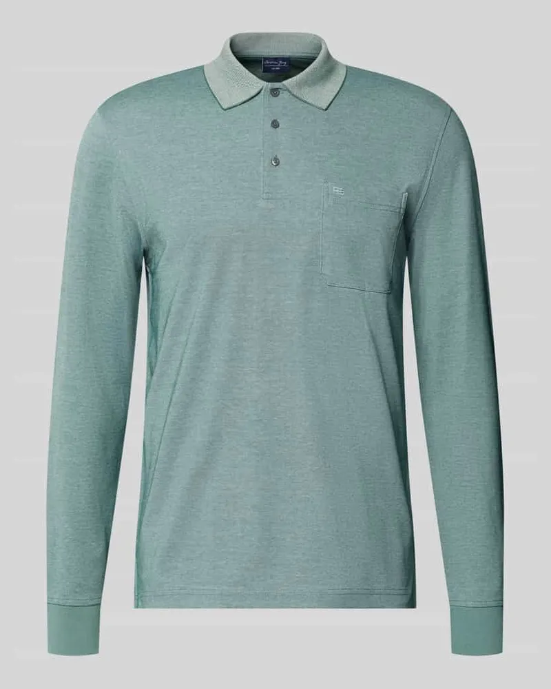 Christian Berg Regular Fit Poloshirt mit Baumwoll-Anteil Grass