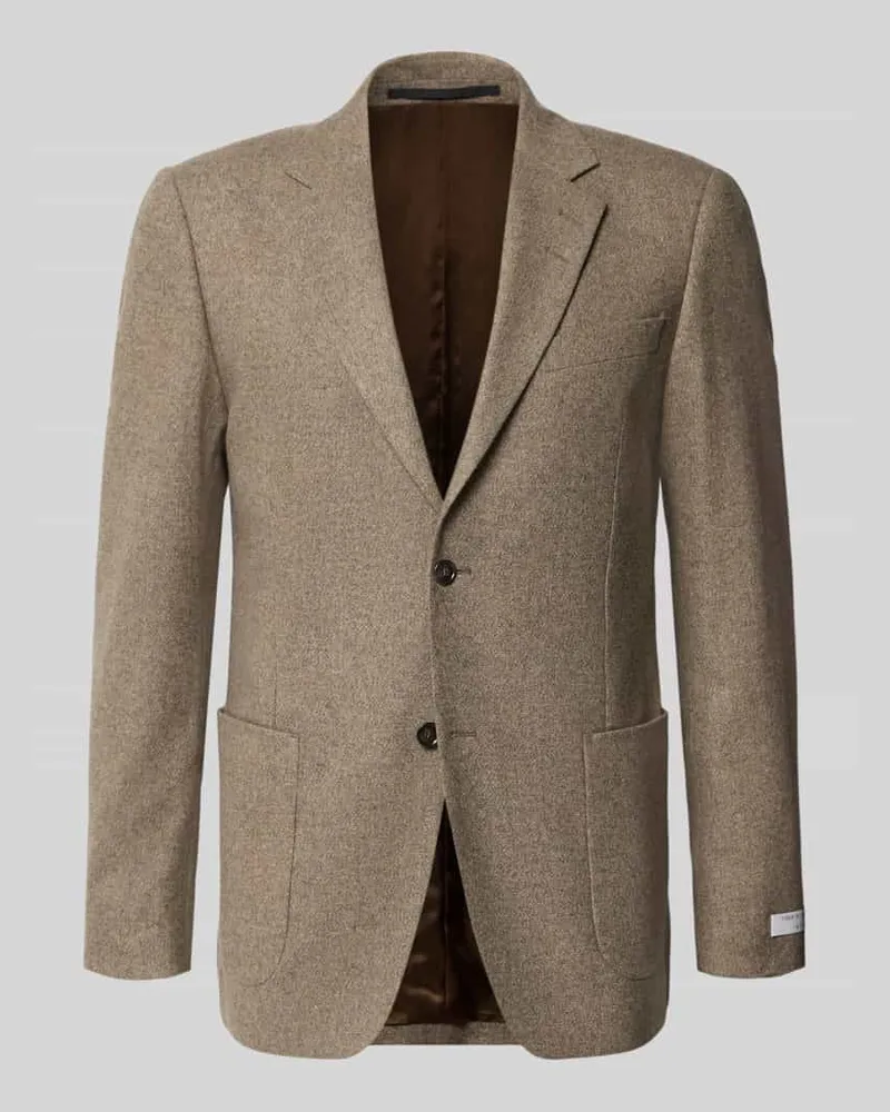 Tiger of Sweden Slim Fit Sakko aus reiner Viskose Modell 'Justin Beige