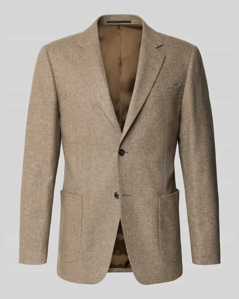 Tiger of Sweden Slim Fit Sakko aus reiner Viskose Modell 'Justin Beige