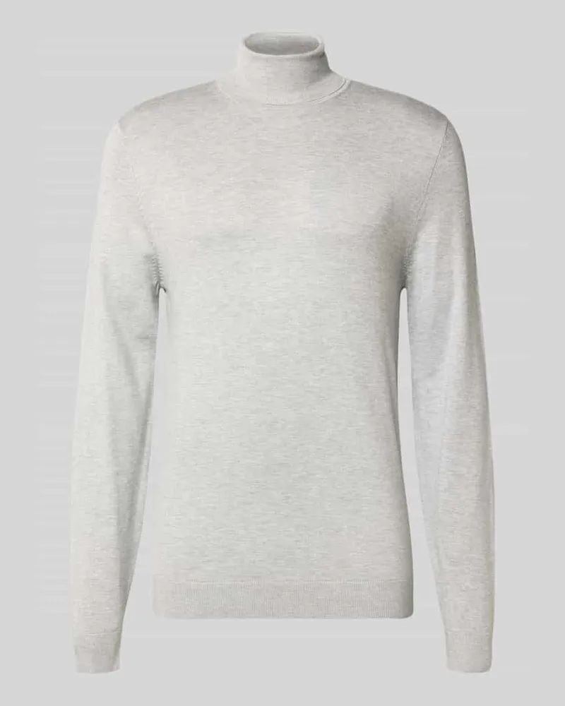 McNeal Rollkragenpullover aus Viskose-Mix Mittelgrau