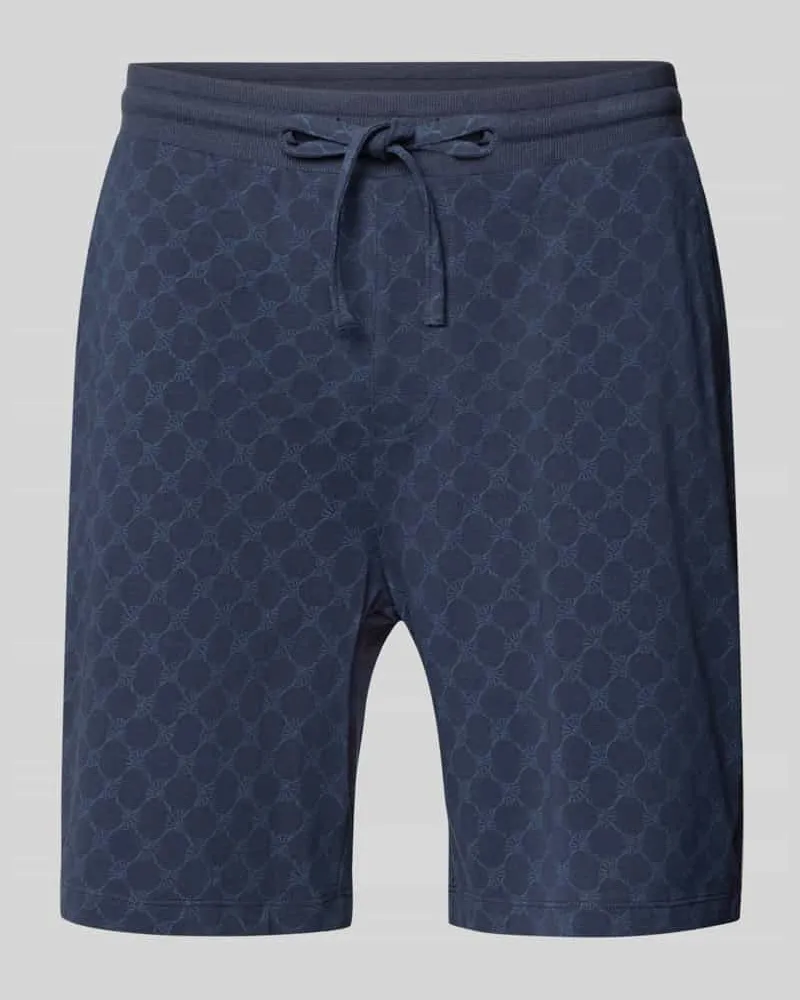 JOOP! Shorts aus Baumwolle mit Logo-Muster Marine