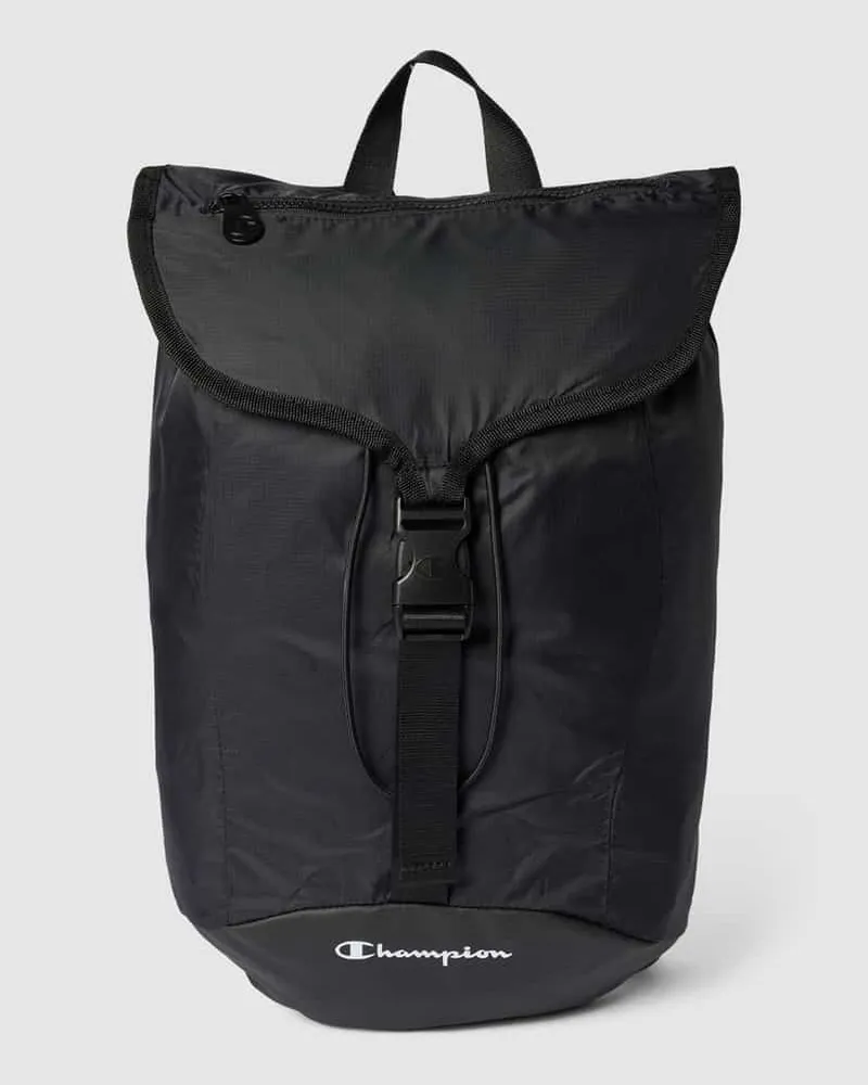 Champion Rucksack mit Label-Print Black