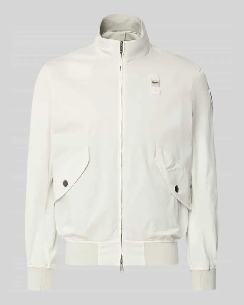 Blauer Jacke mit Zweiwege-Reißverschluss Modell 'Badger Offwhite