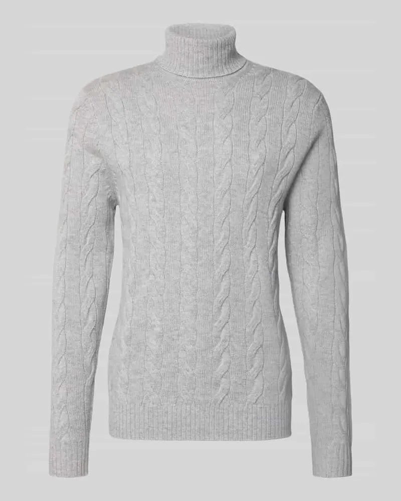 Christian Berg Rollkragenpullover aus Wolle-Kaschmir-Mix 