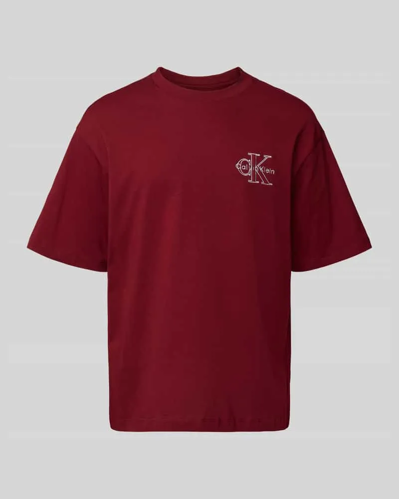 Calvin Klein Regular Fit T-Shirt mit Logo-Stitching Modell 'Micro 