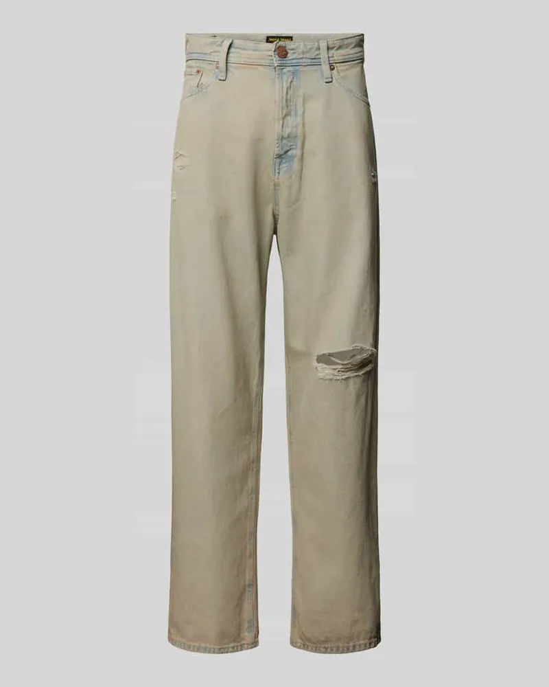 Jack & Jones Baggy Fit Jeans im 5-Pocket-Design Modell 'ALEX Hellblau