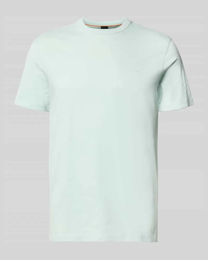 HUGO BOSS Regular Fit T-Shirt aus reiner Baumwolle Modell 'TEGOOD Tuerkis