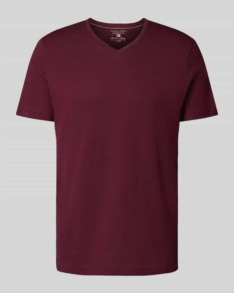 Christian Berg T-Shirt mit V-Ausschnitt 