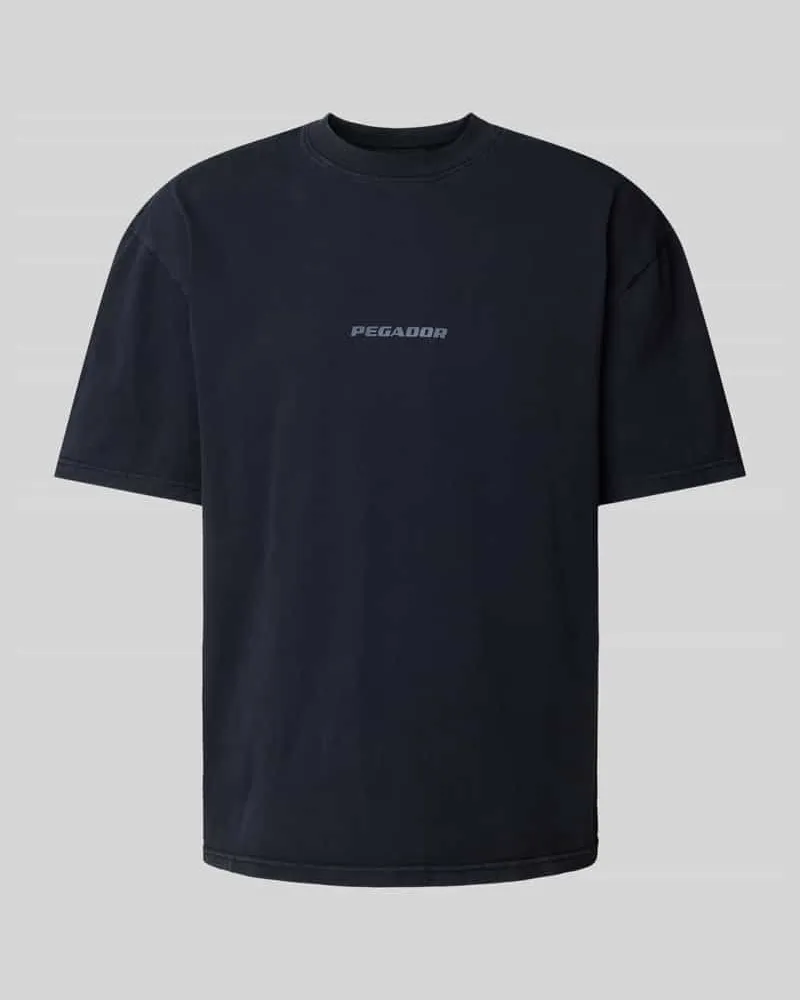 PEGADOR Oversized T-Shirt mit Label-Print Modell 'COLNE 