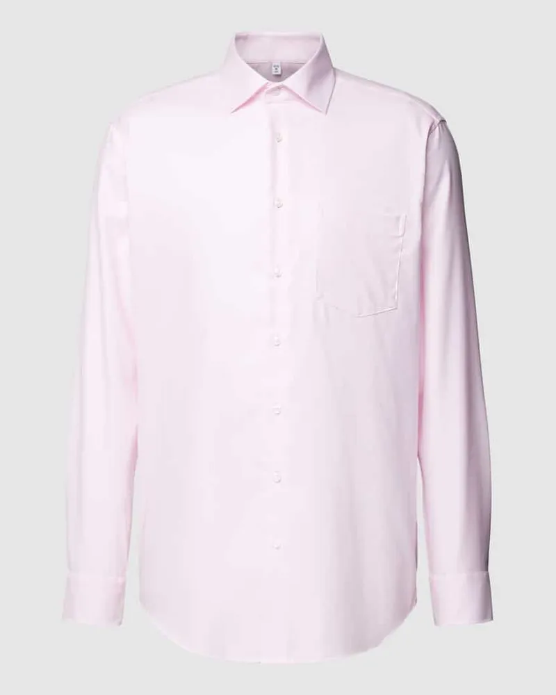 Seidensticker Regular Fit Businesshemd aus Big Twill Rosa