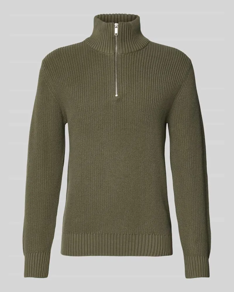 McNeal Strickpullover mit Troyer-Kragen 