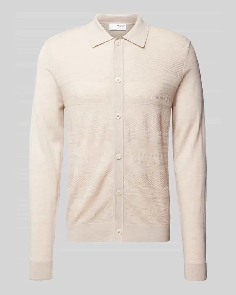 Selected Homme Cardigan mit Umlegekragen Modell 'TRAY 