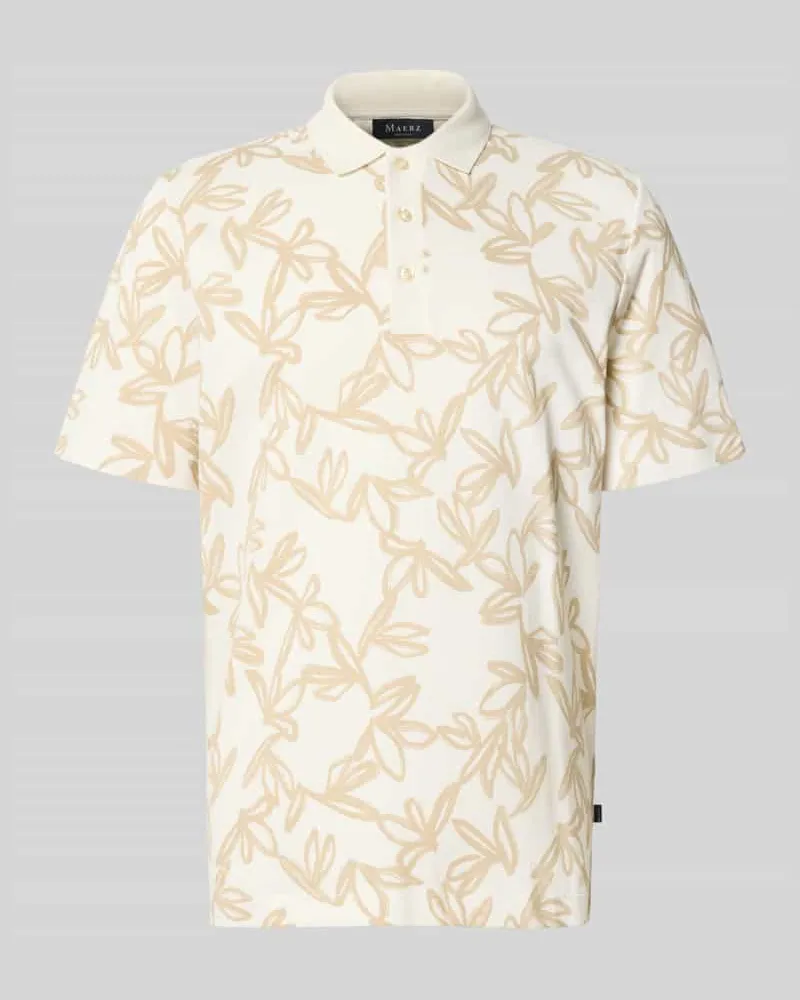 Maerz Regular Fit Poloshirt mit Label-Detail 