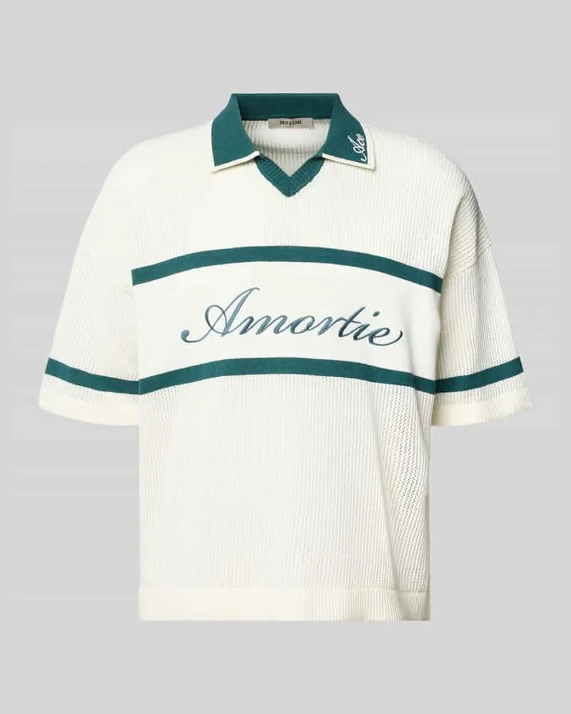 Only & Sons Regular Fit Poloshirt aus Baumwoll-Mix Modell 'ACE LIFE Gruen