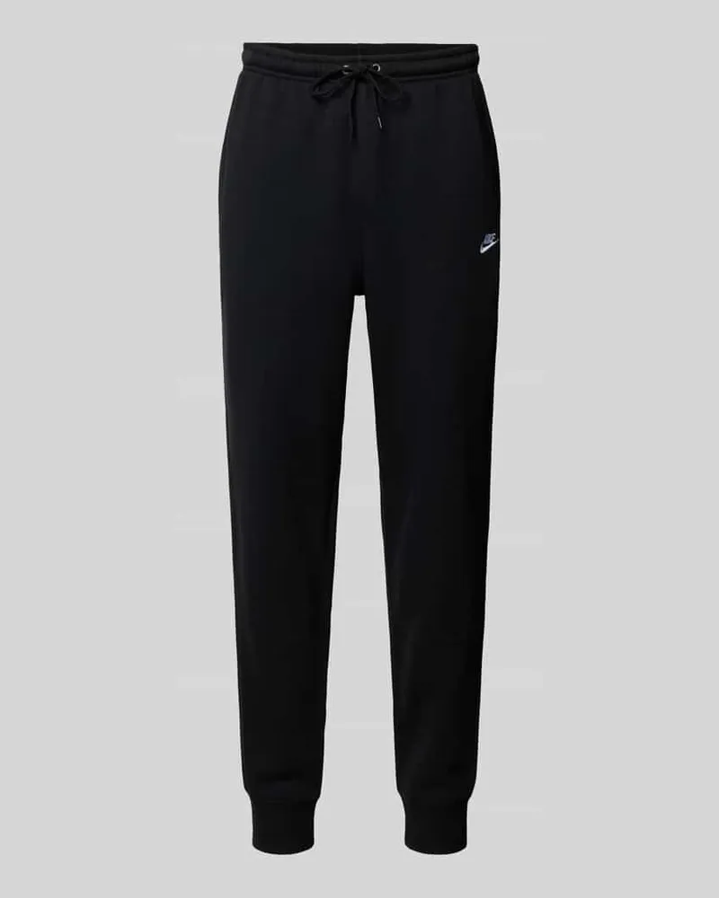 Nike Sweatpants mit Label-Stitching und Gesäßtasche Black
