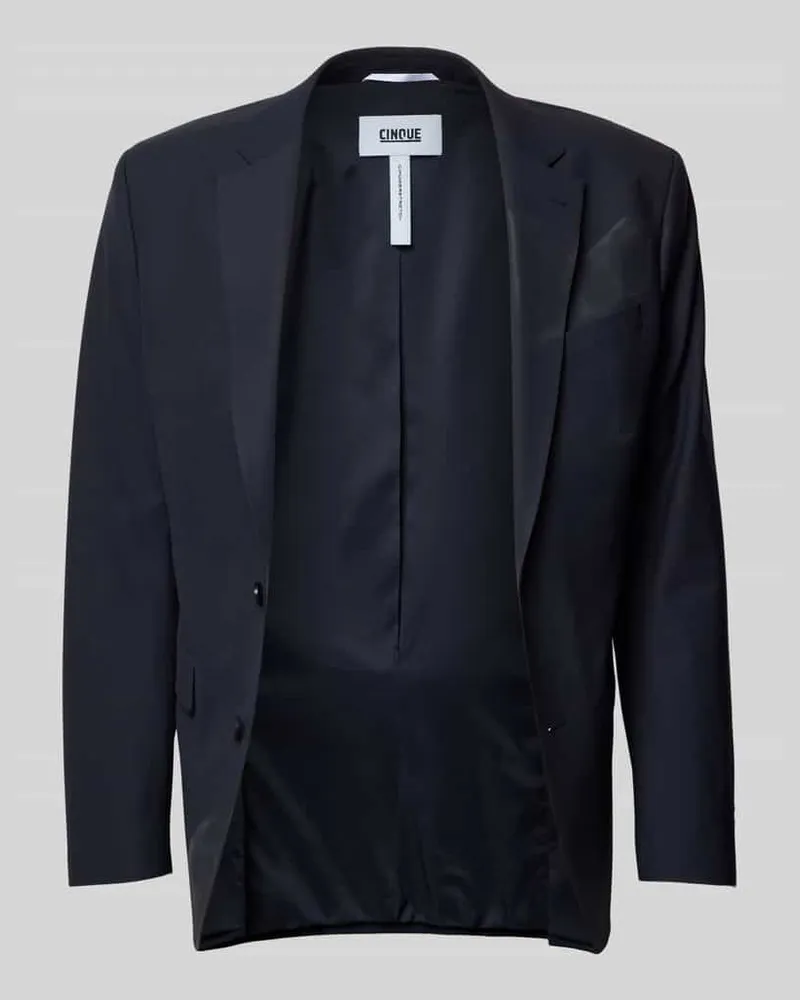 cinque Slim Fit Sakko mit Schurwoll-Anteil Modell 'Totti Dunkelblau
