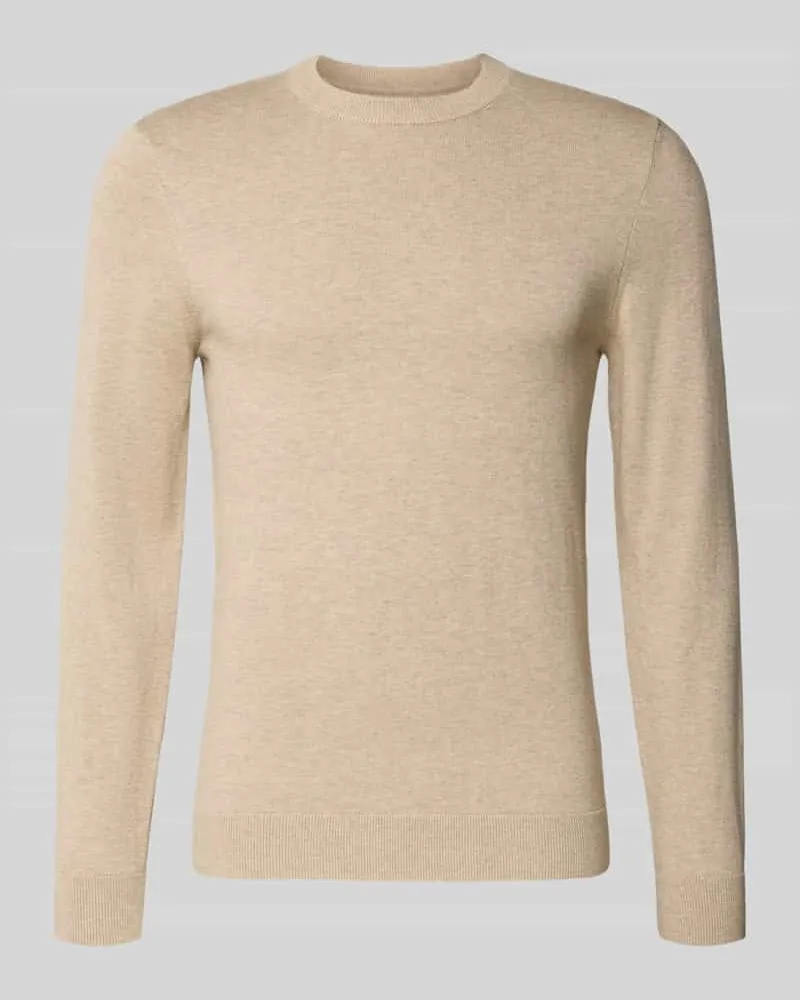 McNeal Strickpullover aus Baumwoll-Kaschmir-Mix mit Rundhalsausschnitt Mud