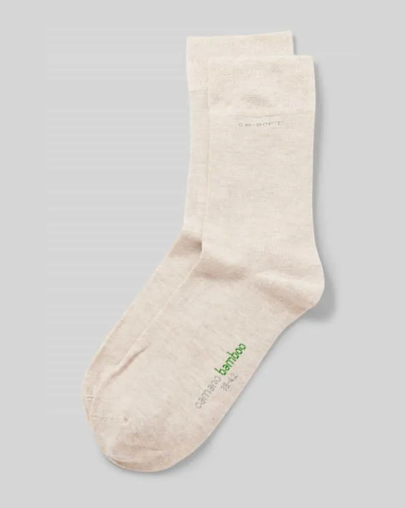 Camano Socken mit Label-Print im 2er-Pack 