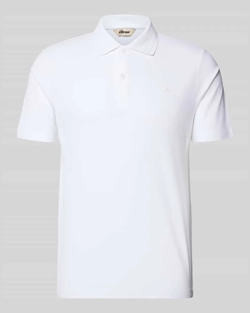 Ellesse Slim Fit Poloshirt mit Logo Modell 'EDMOND Weiss