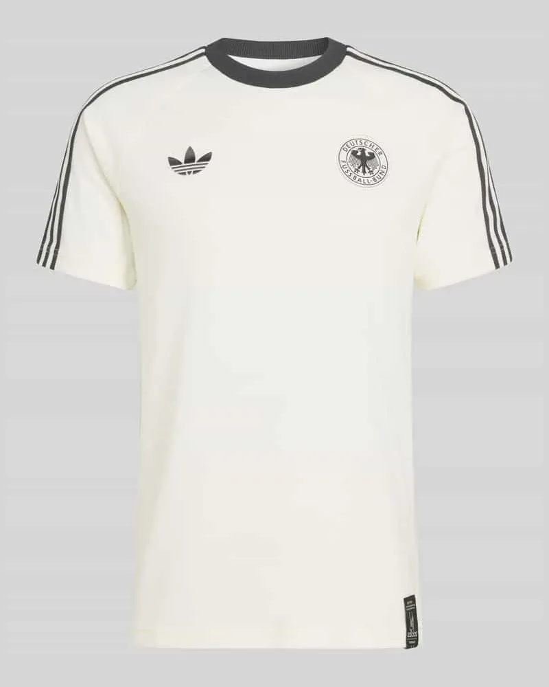 adidas Regular Fit T-Shirt aus Baumwoll-Mix mit DFB-Applikation Offwhite