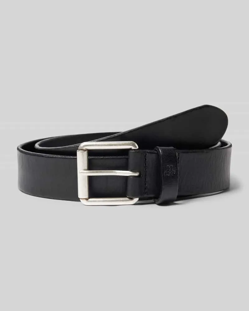 Marc O'Polo Gürtel aus glattem Rindsleder Black